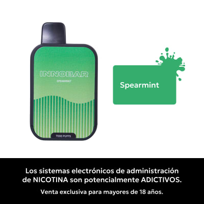 Innobar Spearmint 7000 Puffs - Chicle de Menta2