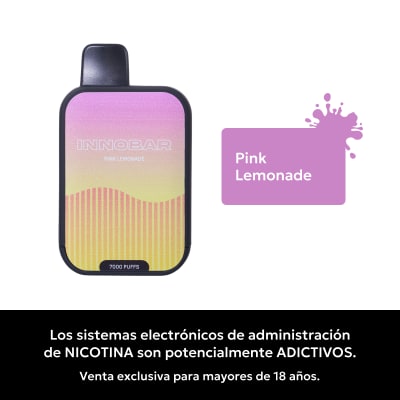 Innobar Pink Lemonade 7000 Puffs - Limonada Rosa2