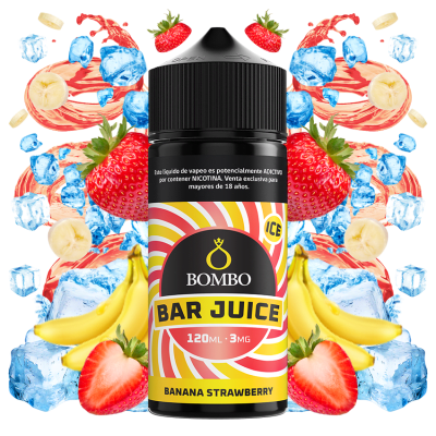Bombo Bar Juice Banana Strawberry 120ml - Banana Frutilla1