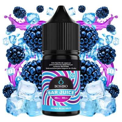 Bombo Bar Juice Ultra Blue Razz Salt 30ml - Frambuesa Azul1
