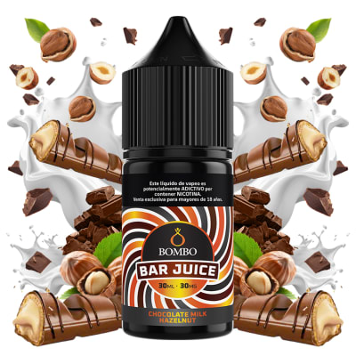 Bombo Bar Juice Chocolate Milk Hazelnut Salt 30ml - Chocolate, Leche y Avellanas1
