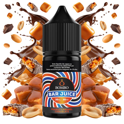 Bombo Bar Juice Peanut Caramel Chocolate Salt 30ml - Maní, Caramelo y Chocolate1
