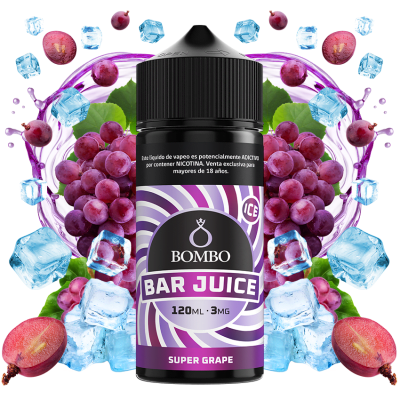 Bombo Bar Juice Super Grape 120ml - Uvas1