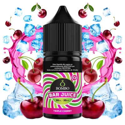 Bombo Bar Juice Triple Cherry Ice Salt 30ml - Cerezas1