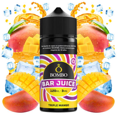 Bombo Bar Juice Triple Mango 120ml - Mango1