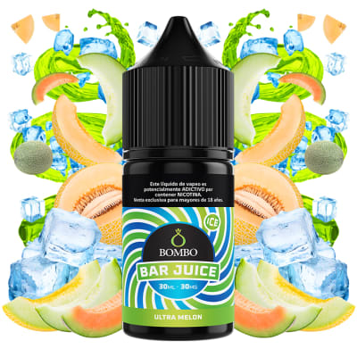 Bombo Bar Juice Ultra Melon Ice Salt 30ml - Melón Dulce1