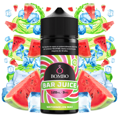 Bombo Bar Juice Watermelon Max 120ml - Sandía Hielo1