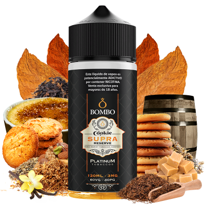 Bombo Cookie Supra Reserve 120ml - Tabaco Cookies1