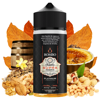 Bombo Nutty Supra Reserve 120ml - Tabaco Crema1
