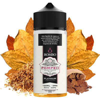 Bombo Pompeii Platinum Tobaccos 120ml - Tabaco1