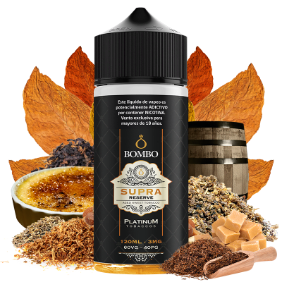 Bombo Supra Reserve Platinum Tobaccos 120ml - Tabaco RY41