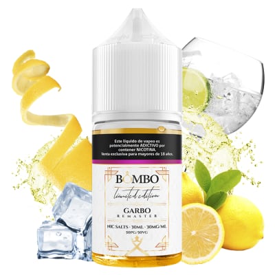 Bombo Garbo Remaster Salt 30ml - Ginebra y Limón1