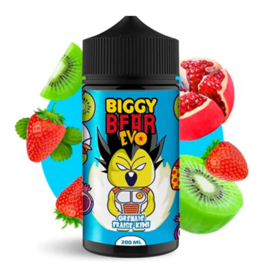 Biggy Bear Grenade Fraise Kiwi 200ml - Mix Granada Frutilla Kiwi Ice1