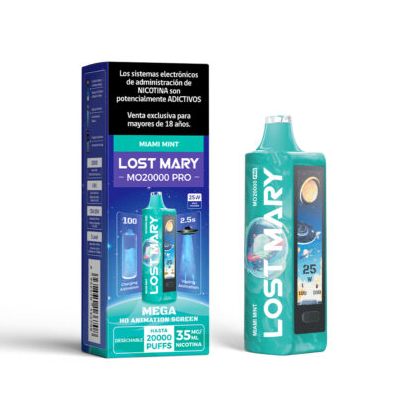 Lost Mary Miami Mint 20.000 Puffs - Menta1