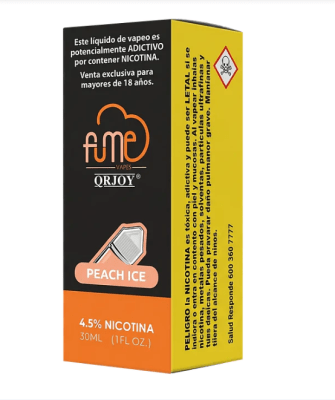 Fume Peach ICE Salt 30ml - Durazno Ice1