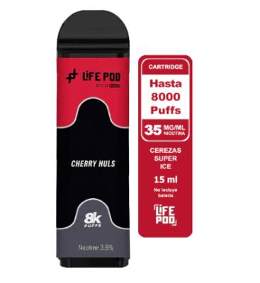 Life Pod Recarga Cherry Huls 8.000 Puff1