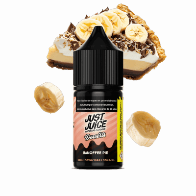 Just Juice Banoffee Pie Salt 30ML - Pie de Banana2