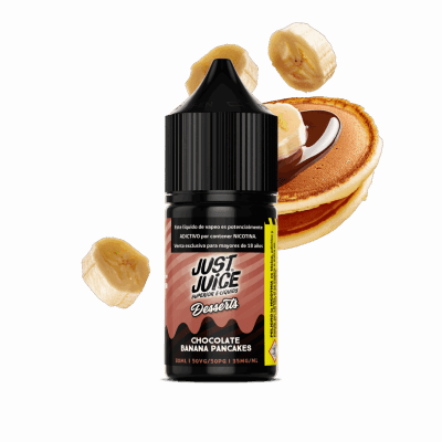 Just Juice Chocolate Banana Pancakes Salt 30ML - Panqueques de Chocolate y Banana2