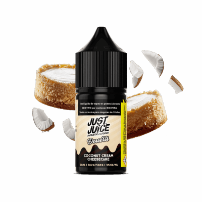 Just Juice Coconut Cream Cheesecake Salt 30ML - Cheesecake de Crema de Coco2