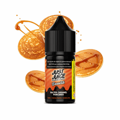 Just Juice Salted Caramel Pancake Salt 30ML - Panqueques de Caramelo2