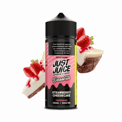 Just Juice Strawberry Cheesecake 120ML - Cheesecake de Frutilla2