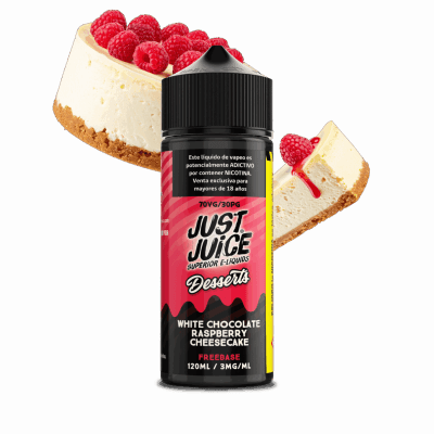 Just Juice White Chocolate Raspberry Cheesecake 120ML - Cheesecake de Frambuesa2