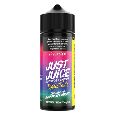Just Juice Exotic Fruits Cherimoya Grapefruit & Berries 120ml - Chirimoya, Toronja & Berris1