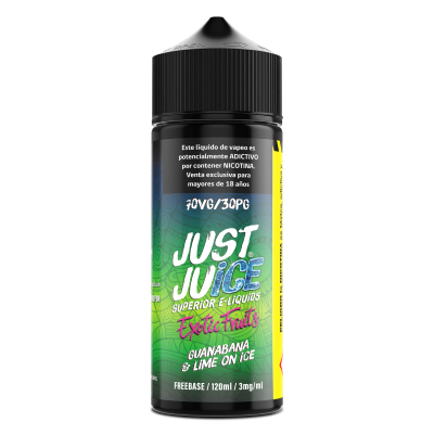 Just Juice Exotic Fruits Guanabana & Lime on Ice 120ml - Plátano, Piña, Crema y Lima1