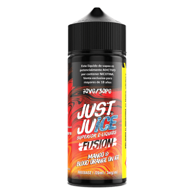 Just Juice Fusion Mango & Blood Orange On Ice 120ML - Mango, Naranja con Ice1