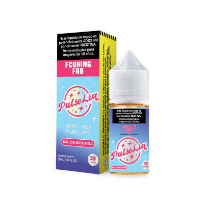 PulseLiq By Geek Bar Fcuking Fab Salt 30ML - Frambuesa, Arándano, Uva Verde Hielo1