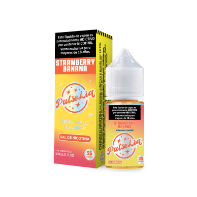 PulseLiq By Geek Bar Strawberry Banana Salt 30ML - Frutilla Banana1