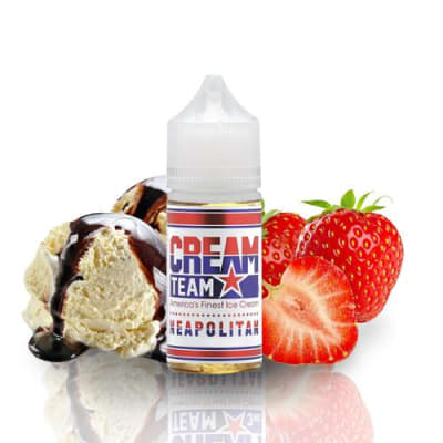Cream Team Neapolitan Salt 30ML - Helado de Vainilla, Chocolate y Frutilla1