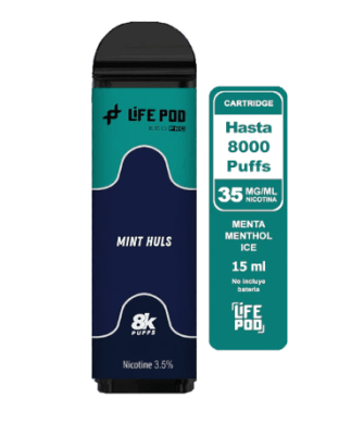 Life Pod Recarga Mint Huls 8.000 Puff1