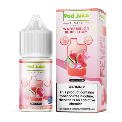 Pod Juice Watermelon Bubblegum Salt 30ML - Chicle De Sandia1