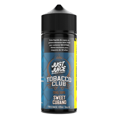 Just Juice Tobacco Club Sweet Cubano 120ml - Tabaco Cubano Suave1