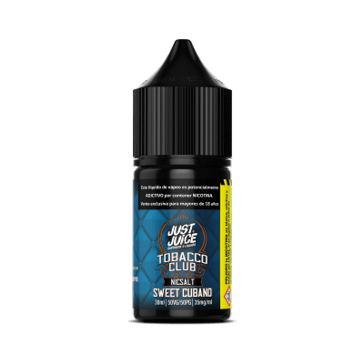 Just Juice Tobacco Club Sweet Cubano Salt 30ML - Tabaco Cubano Suave1