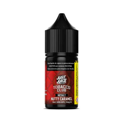 Just Juice Tobacco Club Nutty Caramel Salt 30ML - Tabaco, frutos secos y caramelo1