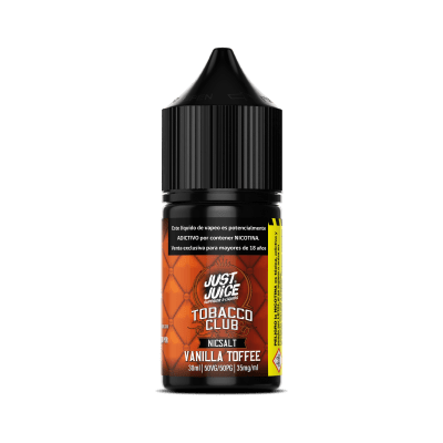 Just Juice Tobacco Club Vanilla Toffee Salt 30ML - Tabaco con caramelo y vainilla1
