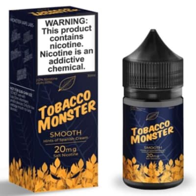 Tobacco Monster Smooth Salt 30ml - Tabaco y Crema1