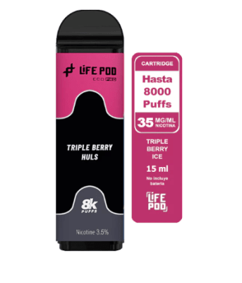 Life Pod Recarga Triple Berry Huls 8.000 Puff1