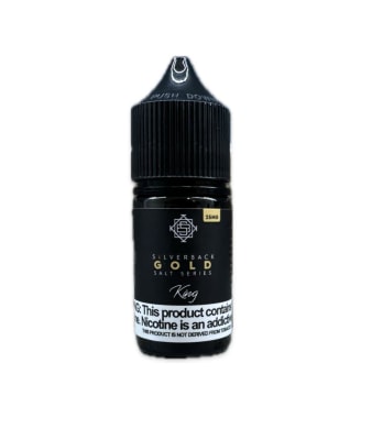 SilverBack Gold King Salt 30ml - Crema Brulee, Tabaco Turco y Café1