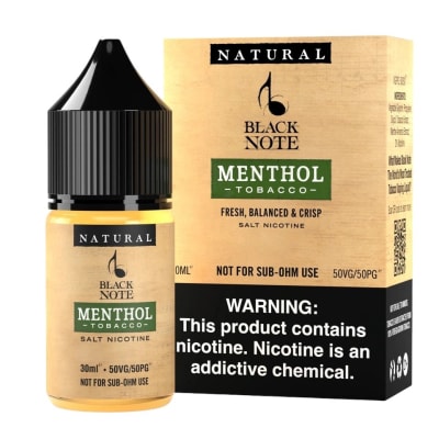 Black Note Menthol Tobacco Salt 30ml - Tabaco Menta1