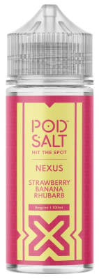 Pod Salt Nexus Strawberry Banana Rhubarb 120ml - Platano y Frutilla1