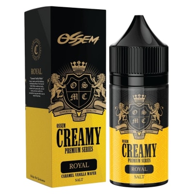 Ossem Creamy Royal Salt 30ML - Crema De Vainilla Y Caramelo1