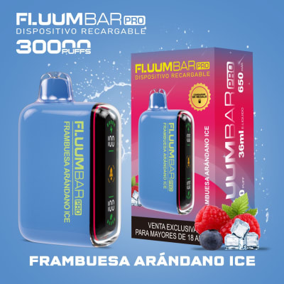 Fluumbar Pro Frambuesa Arándanos Ice 30.000 puffs1