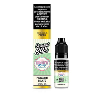 Dinner Lady Pistachio Gelato Salt 10ml - Helado de Pistacho1