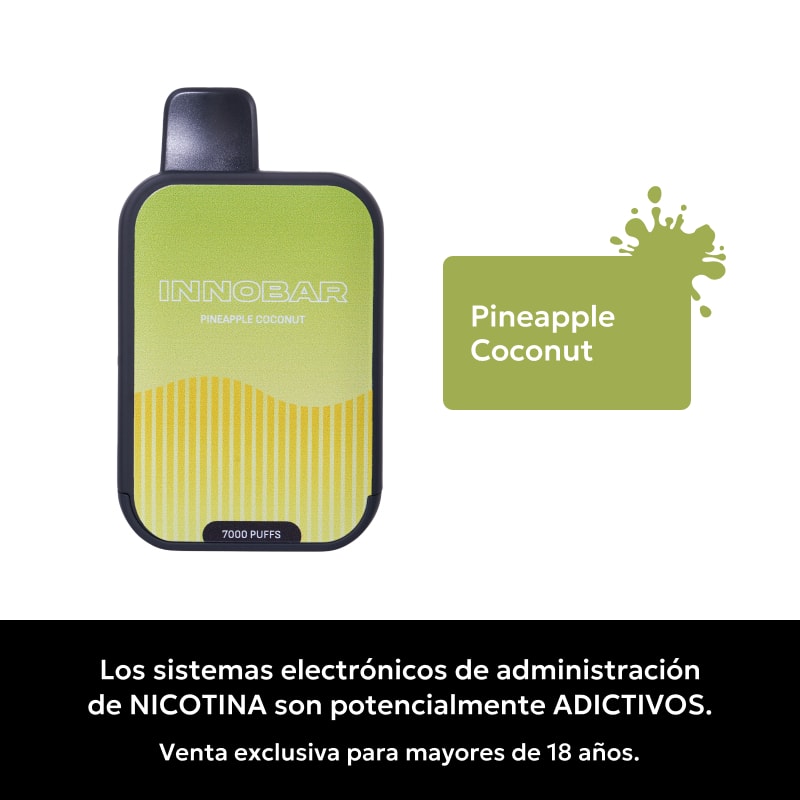 Innobar Pineapple Coconut 7000 Puffs - Piña Coco 1