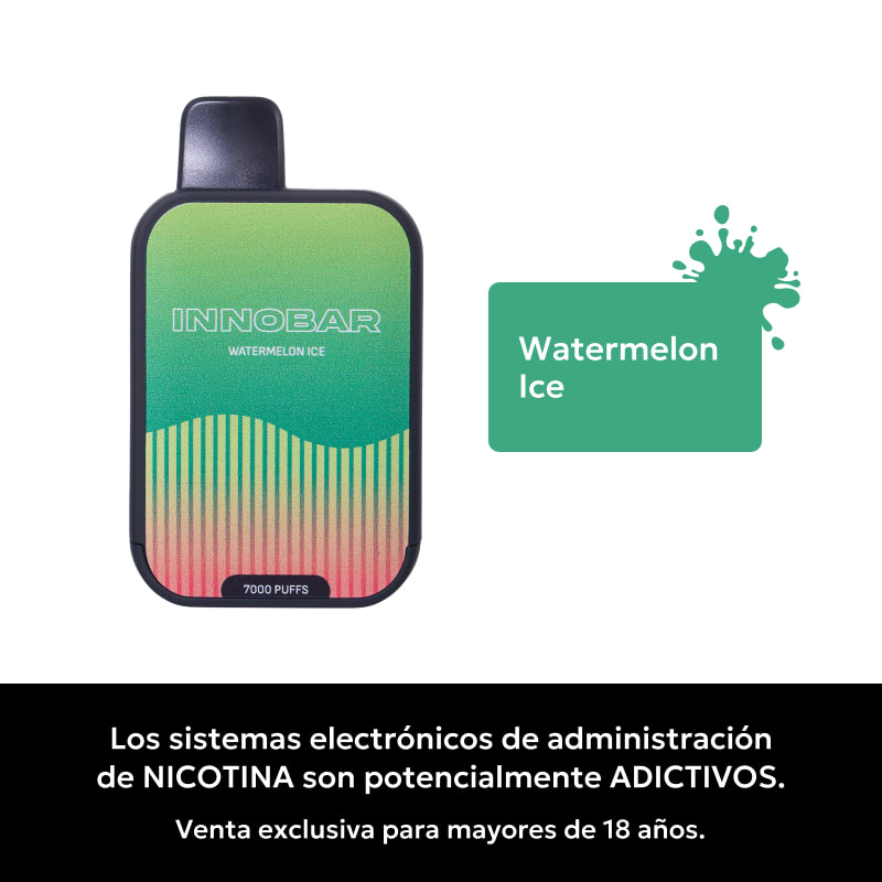 Innobar Watermelon Ice 7000 Puffs - Sandía Hielo 1