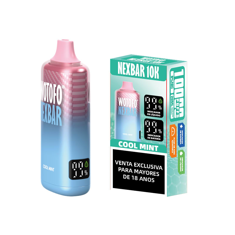 Wotofo Nexbar Cool mint 10000 Puffs - Menta2