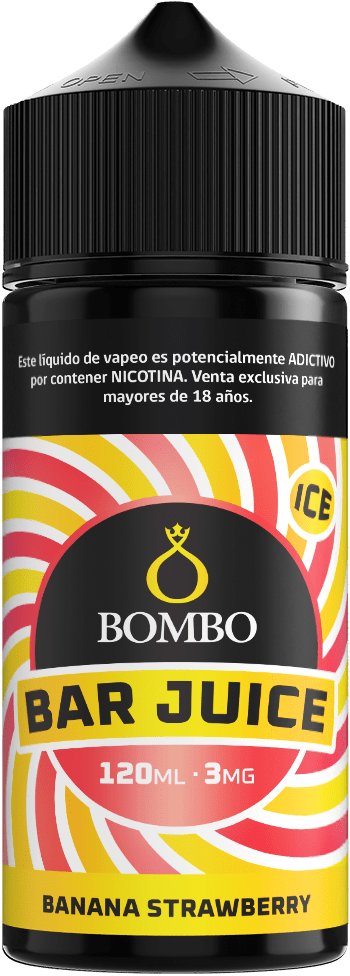 Bombo Bar Juice Banana Strawberry 120ml - Banana Frutilla2